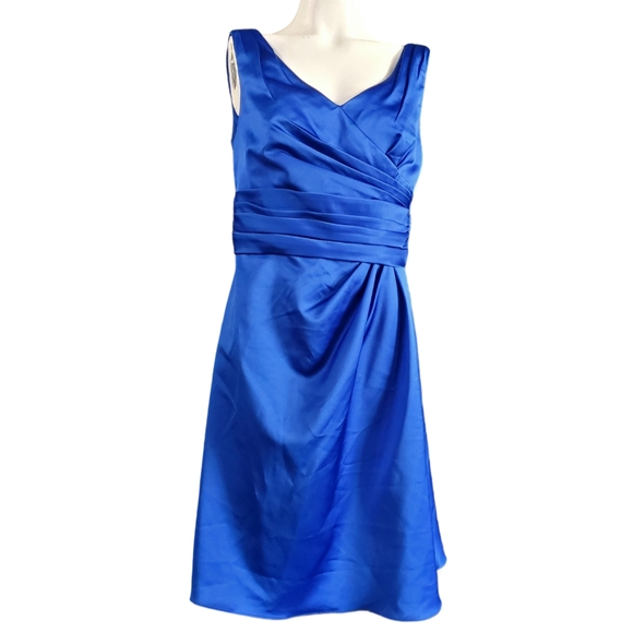 David's Bridal Blue Mini Dress - Picture 9 of 9